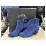 New Vince Camuto Oxford Blue Spit Suede
