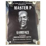 Autographed Master P Gameface Poster