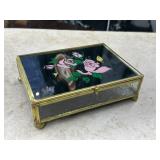 Glass Curio Jewelry Box