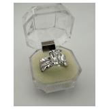 18K Gold GEA Solitaire Ring Size 6
