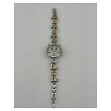 Vintage Kristine Cat Face Two-Tone Quartz