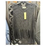 New Sugar Lips Black High Low Tank Size M
