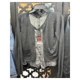 New Yest Cardigan with Satin and Lace Size 10