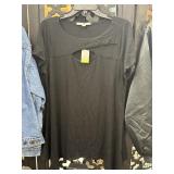 New Valarie Stevens Black Fashion Top Size L
