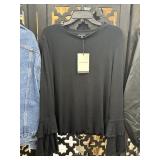 New Who What Wear Long Sleeve Flair Shirt
