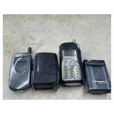 Selection of Vintage Beepers and Cell Phones