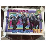 1987 New Orleans Mardi Gras Poster