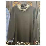 New Cherry Dress Pearl and Lace Fashion Top