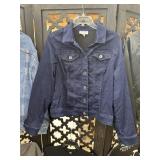 Dress Barn Stretch Denim Jacket Size L