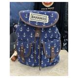 Bahamas Anchor Canvas Backback