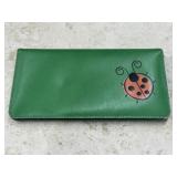 Genuine Leather Lady Bug Wallet