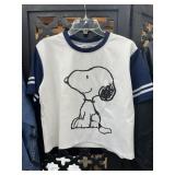 Kuka Snoopy Baseball Style Cropped Shirt