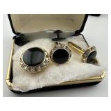 Cuff Link and Botton Cover Set