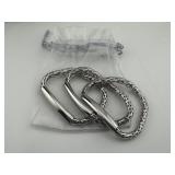 Silver Tone Bracelet Set