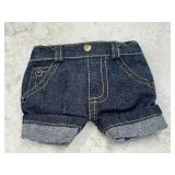 Mini Denim Shorts Coin Pouch