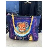 Lady Catrina Royal Cat Canvas Purse with