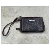 Nine West Embossed Leather Wristlet