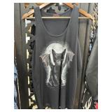 Spiral Bat-cat Tank Size 2XL