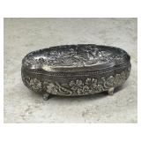 Vintage Made in Japan Silver Jewelry Box
