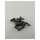 Highly Detailed Vintage Jockey Horse and