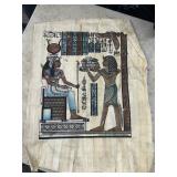 Hand Painted Egyptian Papyrus Replica