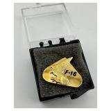 Eagle F-16 Gold Pin