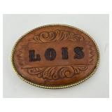 Vintage Leather Losi Belt Buckle