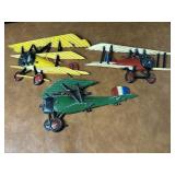 1975 Homco USA Metal Airplane Wall Hangings