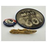 Vintage John F Kennedy Campaign Pins