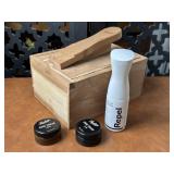 Florsheim Shoe Company Wood Shoe Shine