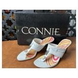 Connie City Lights White Heels Size 6