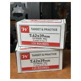 Two Boxes Winchester 7.62x39mm 123 GR