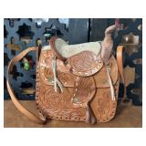 Leather Saddle Purse