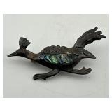 Sterling Silver Albalone Stone Mexican Taxco