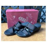 Italian Shoe Makers Auburn Black Size 6