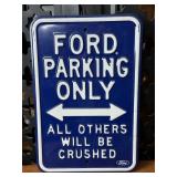 Ford Parking Only Prcelain Sign