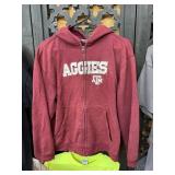 Aggies Texas A&M Zip Up Hoodie Size 16/18