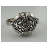 10K Gold and Diamond Ring Size 7, 2.84 grams