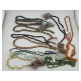 Strands of Stone Beads - Citrine, Carnelian