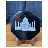 Detailed Mother of Pearl Mosaic of The Taj Mahal