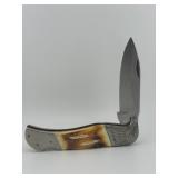 Vintage Eagle Stag Handle Folding Knife