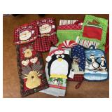 Christmas Aprons, Kitchen Hot Pads and