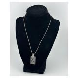 Vintage Sterling Silver Pendant on Sterling