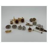 Vintage Cuff Links, Tie Clips, Masonic, Shriners