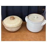 Two Vintage Pottery Crocks