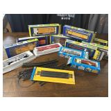 (13) Vintage HO Scale Train Engines, Cars