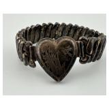 Vintage 1/20th 12K Gold Filled Heart Bracelet