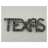 Vitnage Texas 3.5" Rhinestone Pin