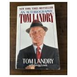Autographed Tom Landry An Autobiography
