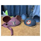 Two Disey Souvenir Mickey Mouse Ears Hats
